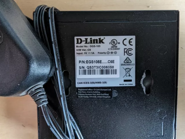 D-link DGS-105/E Ethernet-Schalter Switch