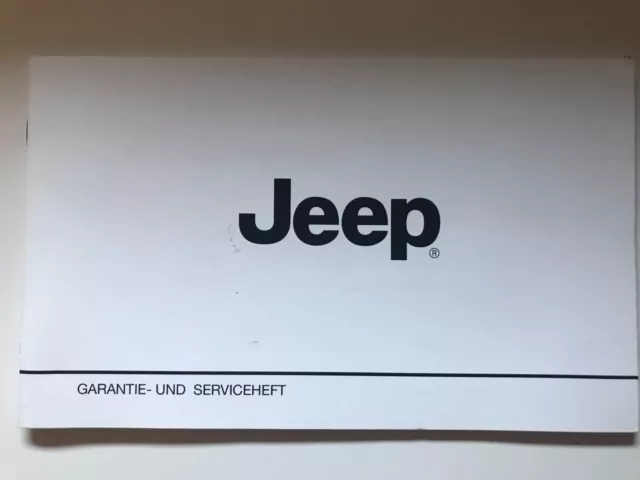 Quaderno di servizio Jeep 2020 -2022 libretto di ispezione originale certificato di servizio piano di assistenza