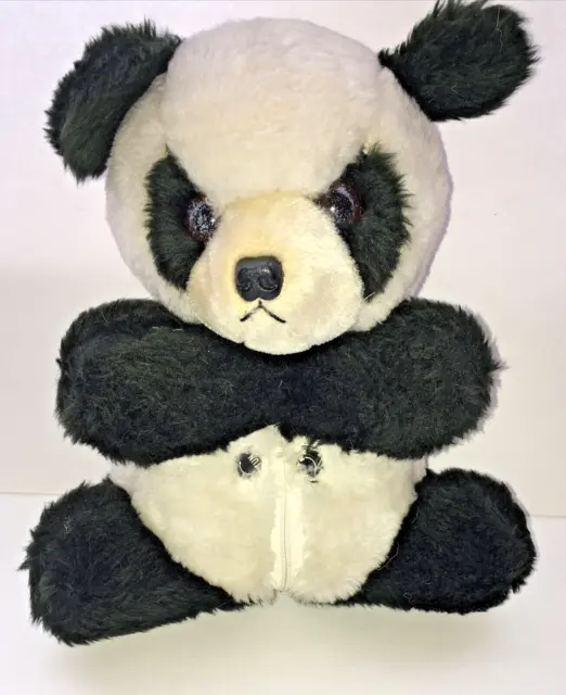Raro de colección.  Panda con radio transister en el vientre.  Hecho en Japón década de 1960 número 725