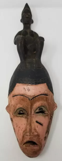 Fine Baule Mask Baulé Ivory Coast Africa Wood African Tribal Art wood carved
