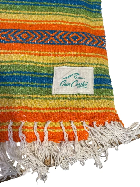 COIN COASTAL Mexican Blanket Sarape Serape Saltillo Southwestern Beach Yoga