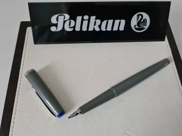 PELIKAN Markana 34 Faserschreiber grau Schreibfarbe blau Vintage 2