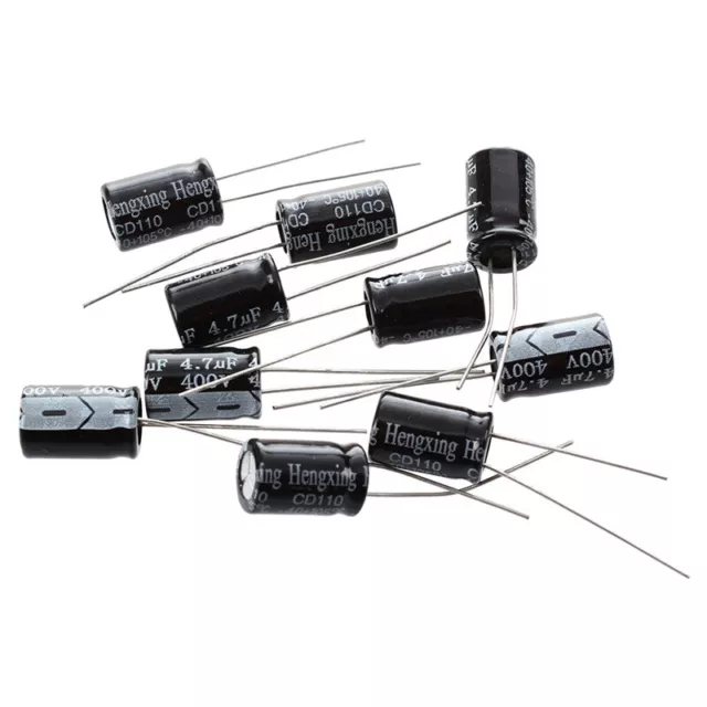 10 x 4.7uF 400V 105C Radial Electrolytic Capacitor 8x12m B5V11993