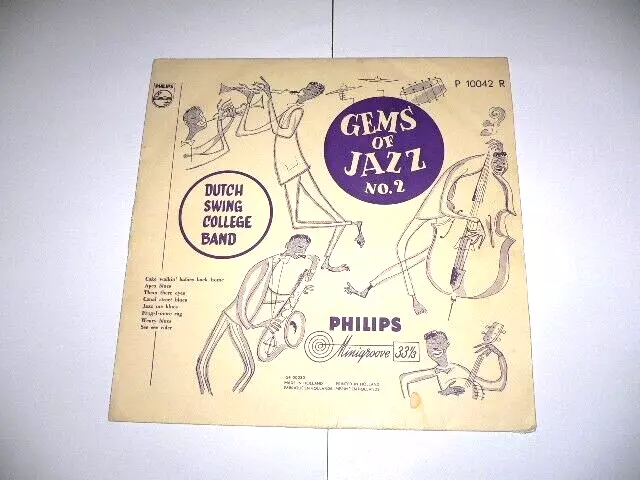 Dutch Swing College Band ‎– Gems Of Jazz No. 2 Vinyl LP 10" Netherlands '54 F/G+