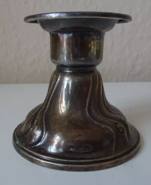 Historischer Silber Kerzenleuchter punziert 835