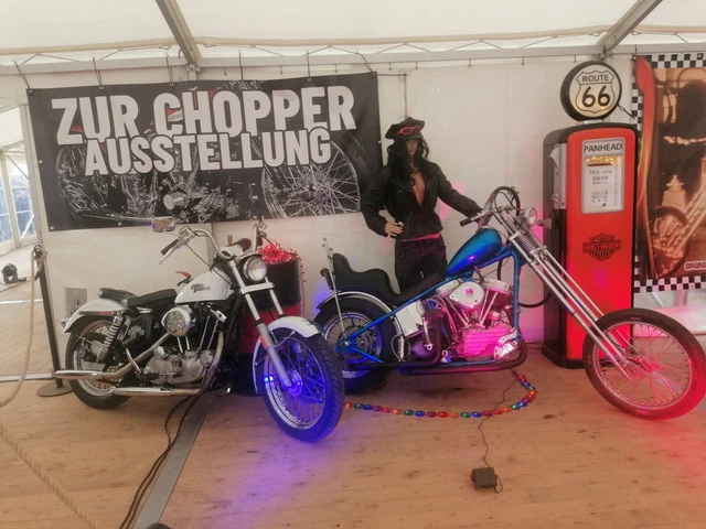 Harley Davidson Classic Original Panhead Chopper Baujahr 1955