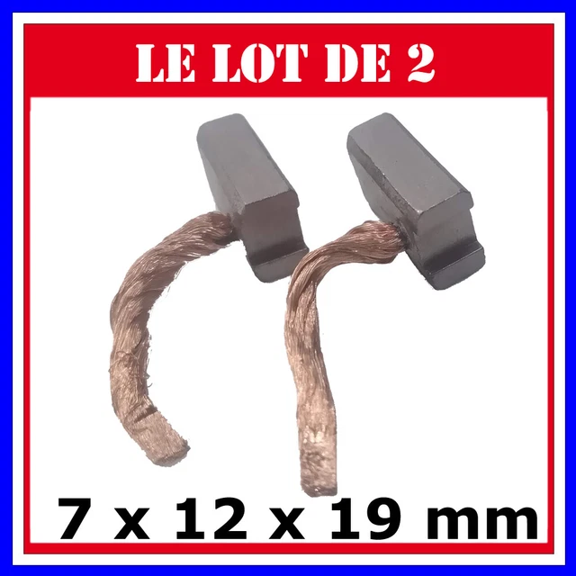 Lot De 10 Balais De Charbon Universels Pour Générateur 4 KW, 5 KW, 7 KW - Pièce De Rechange Générateur - Modèle GX390 - 7