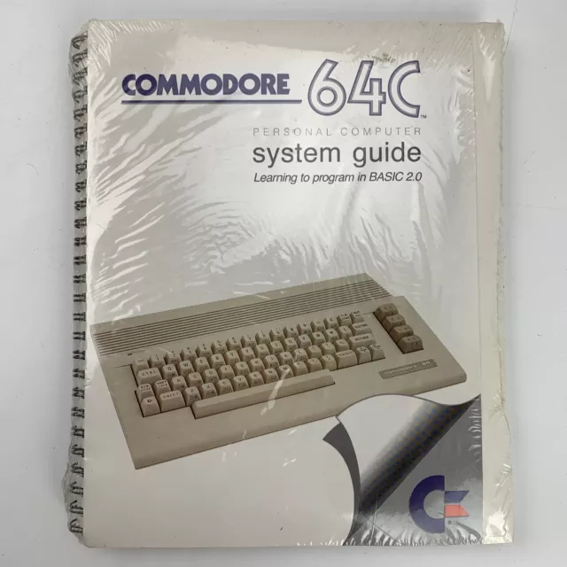 Commodore 64c System Guide Learning to Program Basic 2.0 VTG New Sealed