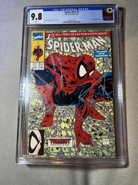 Spiderman #1 CGC 9.8 Classic Todd McFarlane  1990 MARVEL MCU