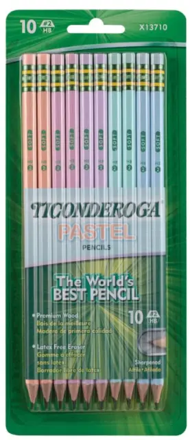 Ticonderoga Wood-Cased Pencils, Pre-Sharpened, 2 HB Soft, Yellow, 30 Count