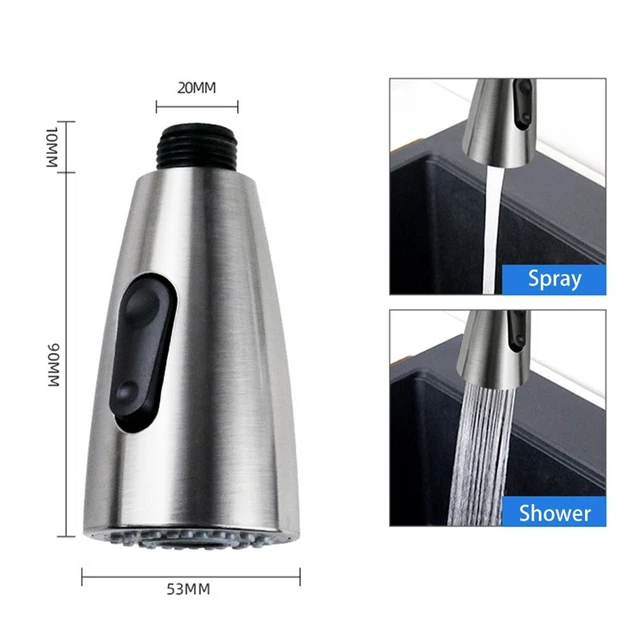 Universal Kitchen Pull Out Spray Head Replacement Sink Faucet Basin Mixer Tap 2