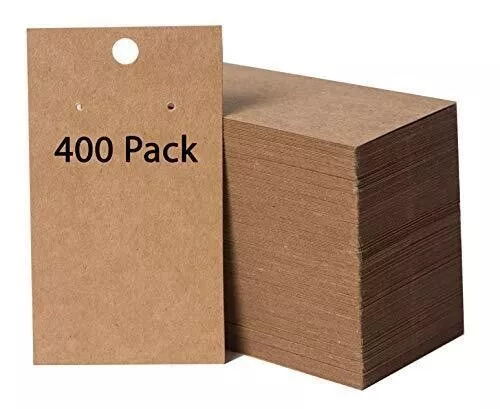 400 Pack Earring Cards - Earring Card Holder - Earring Cards for Earring Display