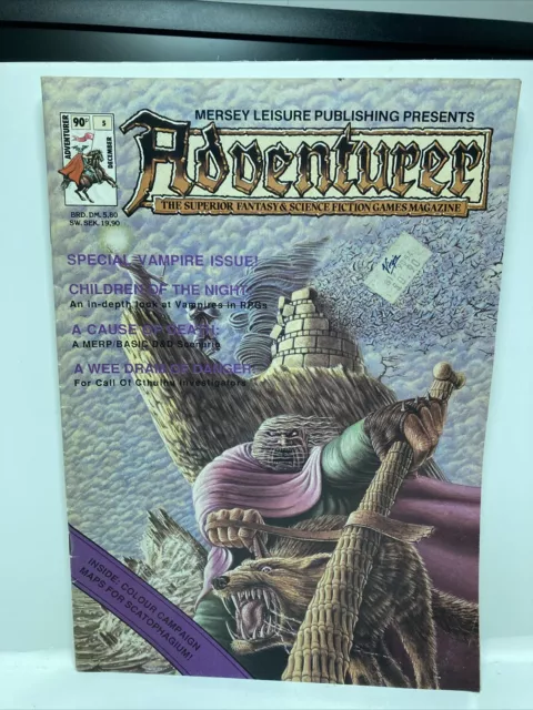 Adventurer the superior Fantasy & Science Fiction games magazine issue 5  1986