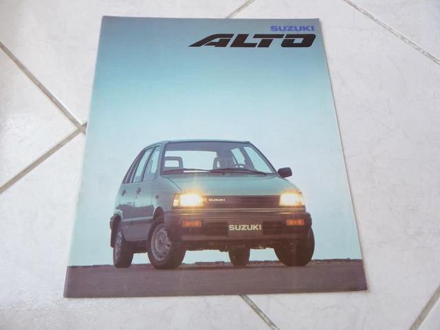 Suzuki Alto 1988 gamme brochure catalogue commercial sales prospectus