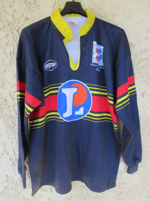 Maillot Rugby Tarbes Pyrenees Matmut Puma porté #4 Rouge et blanc - XXL