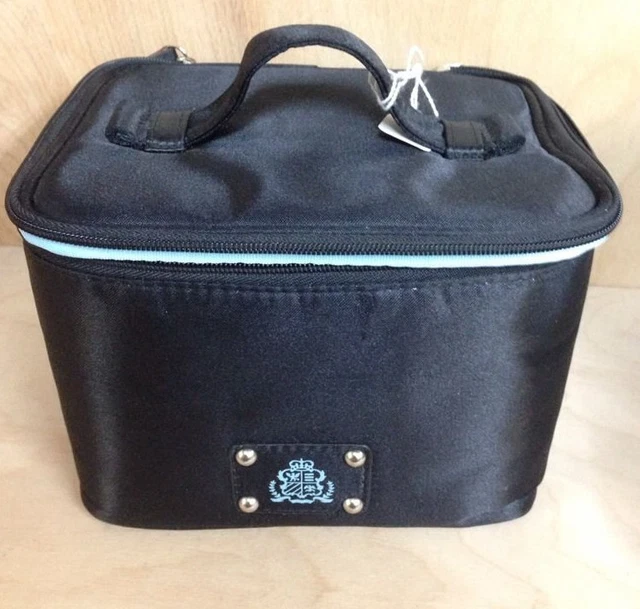 Borghese Royal Beauty Cosmetic Makeup Bag Train Soft Case Free Face brush