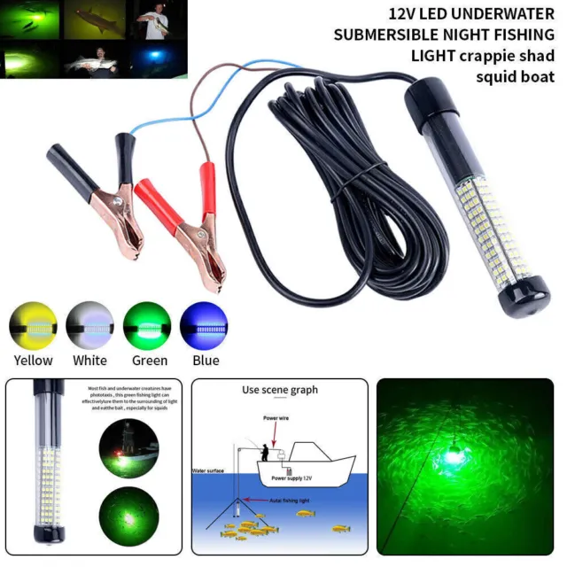 LED SUBMERSIBLE FISHING Light Underwater Light Finder Outdoor Night Fishing  Lamp EUR 31,58 - PicClick ES