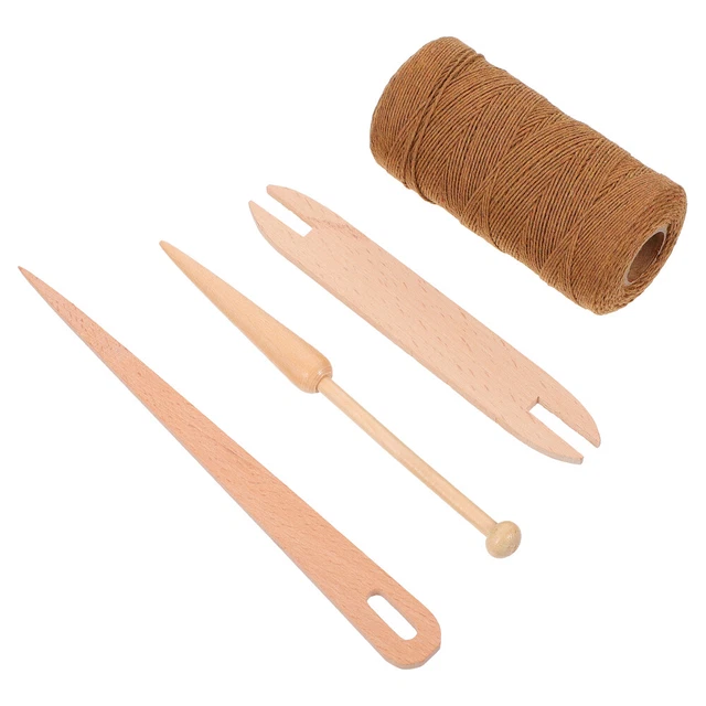 Outil De Kit Tissage Tapisserie Bâton Navettes En Bois Outils Tricot Tentures