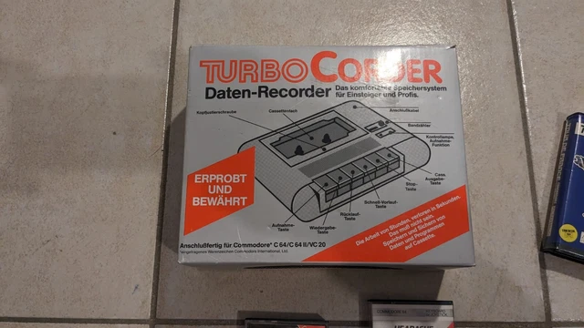 Lecteur enregistreur de K7 neuf pour COMMODORE C 64 C64 VIC20 VIC-20 + jeux C64
