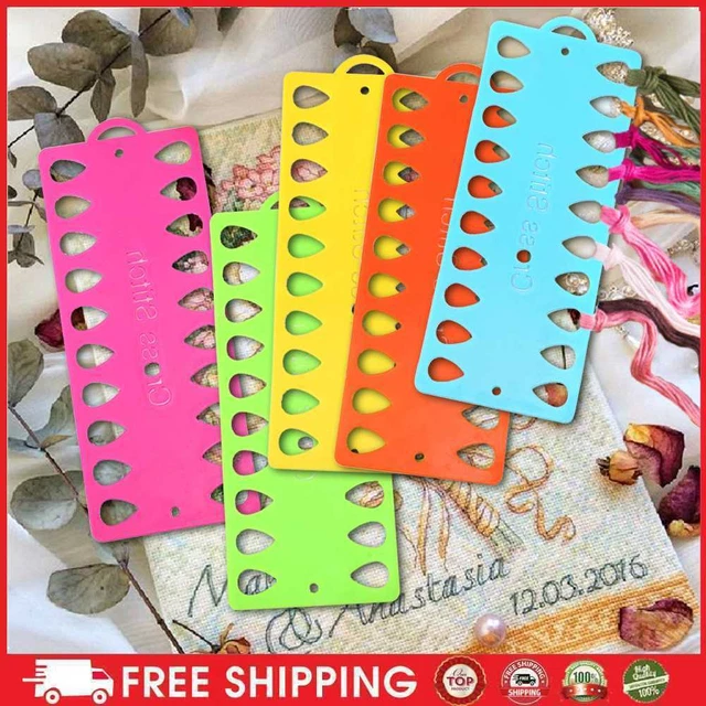 10pz Strumento Linea Filati 20 Fori Organizer per Conservazione Cucitura Fai Da Te (colore misto)