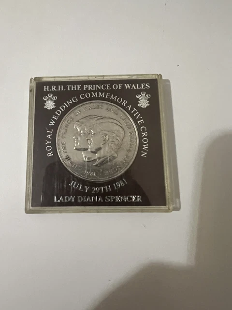 1981 Charles and Diana Royal Wedding Commemorative Crown Collectable Coin