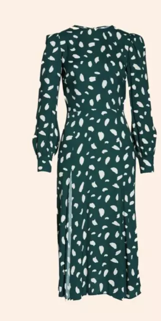 NEW REFORMATION Creed Dress In Green Size 8  #RF72