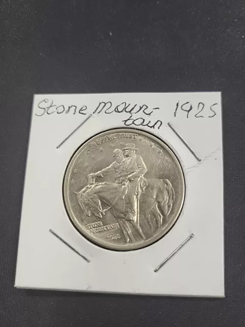 1925  Stone Mountain Half Dollar   Nice Detail