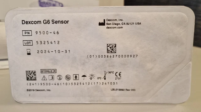 DEXCON G6 SENSOR Neu - OVP MHB: 2024 -10 -31 EUR 117,00 - PicClick DE