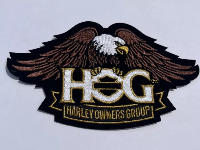 Large Eagle Gold Patch ~ Harley Davidson Owners Group HOG NEW