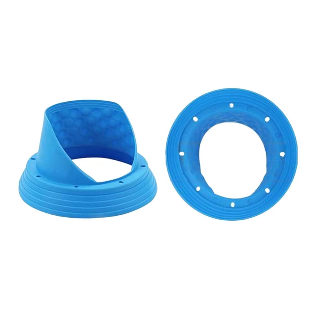 2x 6.5inch Silicone Car Speaker Baffle Housse étanche Et Anti-poussière Bleu