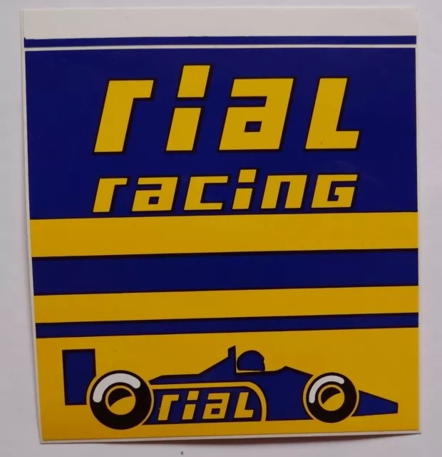 Werbe-Aufkleber rial Racing Felgen 10 x 10 cm F1 Formel Eins Motorsport 80er