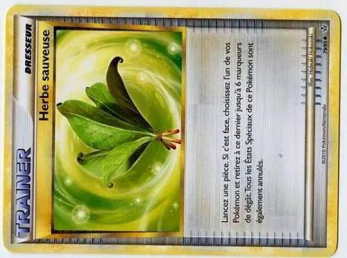 New Unco French Pokemon Card N° 79/95 Life Grass