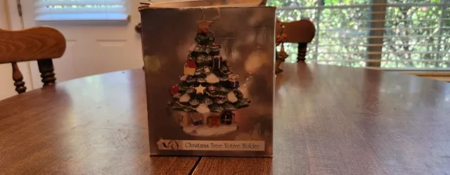 Cracker Barrel Christmas Tree votive Candle Holder