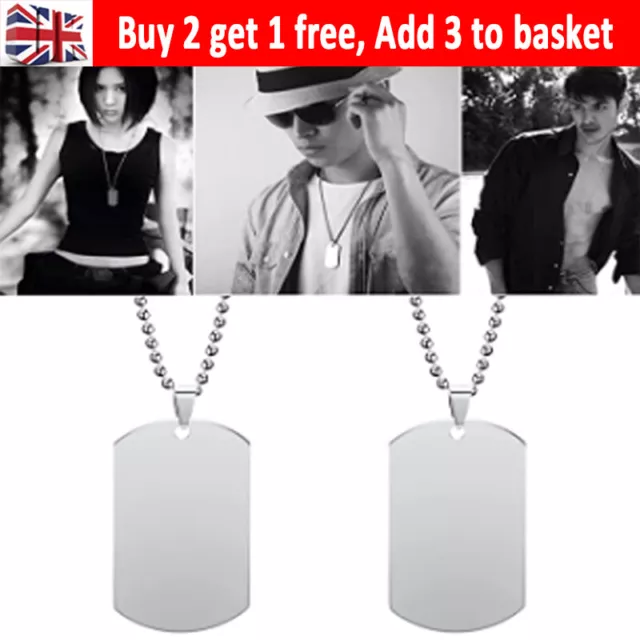Customized ID Double Dog Tag Pendant Necklaces for Men Army Military  Soldier Silencer Circle Personalized Jewelry - AliExpress