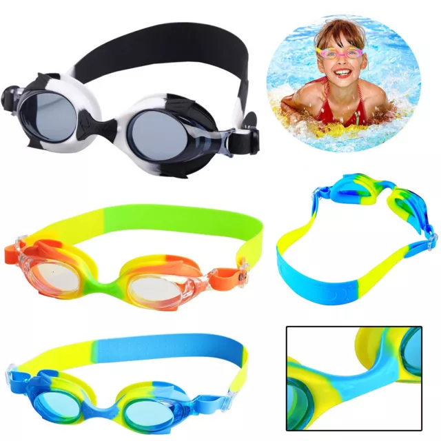 Kids Anti-Fog Swimming Goggles Pool Swim Glasses For Children Boys Girls Swim uk