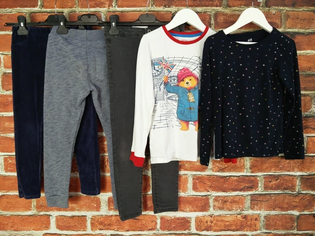 Girls Bundle Aged 6-7 Years H&M Zara Next T-Shirt Joggers Jeans Paddington 122Cm