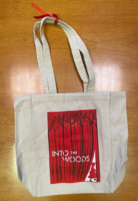 INTO THE WOODS Broadway Musical TOTE BAG! Cow/ Cape/ Hair/ Slipper! SONDHEIM