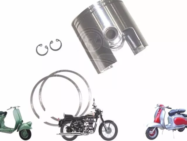 Lambretta Scooter GP LI SX TV 200cc Piston Kit 66.20 Mm With 2 X 1.5 Rings