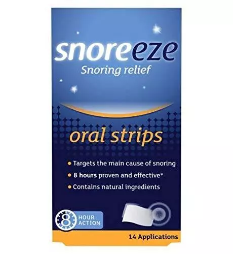 Snoreeze Snoring Relief Oral Strips - 14 Applications - 6 Pack