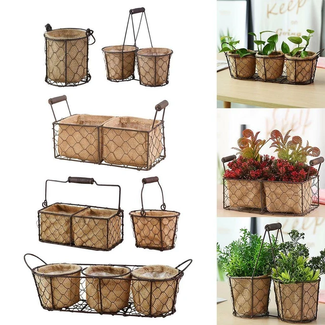 Blumentopf Hängen Töpfe Eisen Anlage Pflanzer Blume Korb Obst Snack Brot