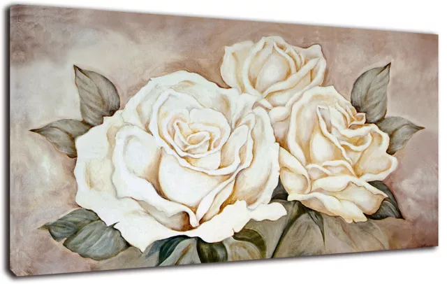 Quadro Moderno Rose Vintage Arredamento Arte Arredo Casa Stampa su tela Shabby