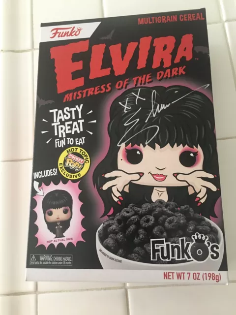 Elvira Mistress Of The Dark Funko Pop Cereal *SIGNED*