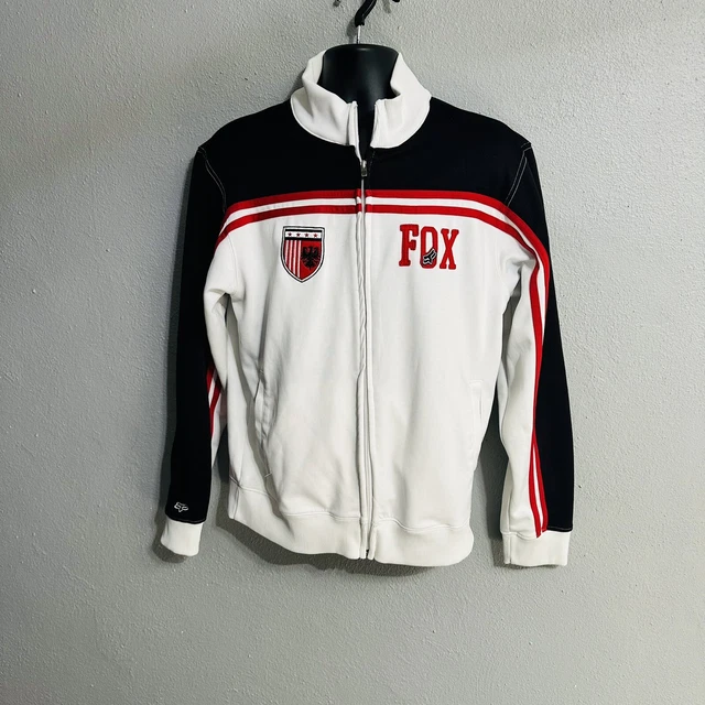 Fox Racing Sweater track top jacket motorsports brand size Large good condition