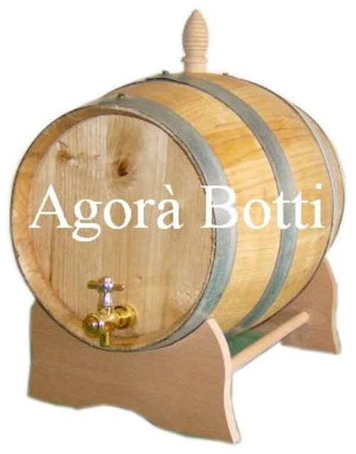 Tonneau à vin - ZERODIS - HB042 - Chêne massif - 6 L - Robinet en acier