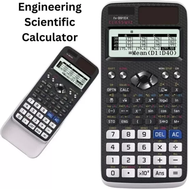 Casio FX-991 EX wissenschaftlicher ClassWiz Rechner mit natürlichem Display DE