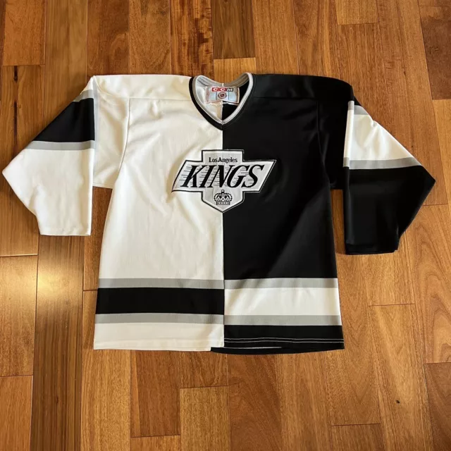 Vintage Los Angeles King Split CCM Maska Hockey Jersey Size XL 90s NHL