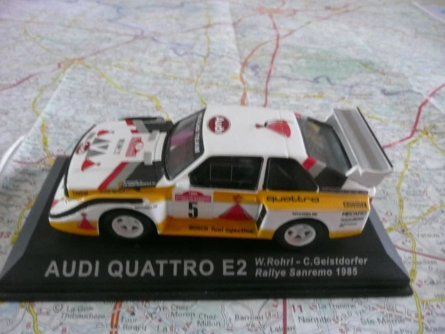 AUDI Quattro n°5 Rallye de San Rémo 1985 (Rohrl)  IXO 1/43
