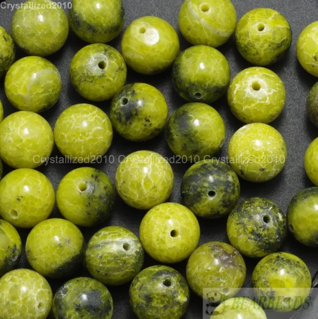 Natural Yellow Turquoise Gemstone Round Beads 2mm 4mm 6mm 8mm 10mm 12mm 16''