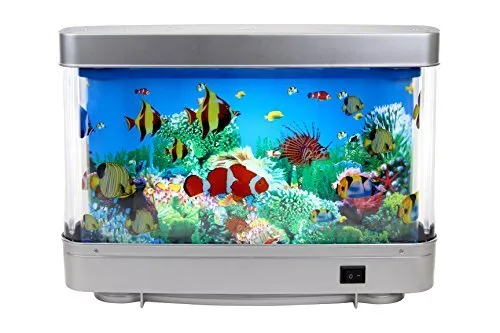 Artificial Tropical Fish Decorative Sensory Aquarium Lamp Virtual Ocean in Mo...