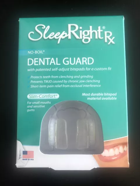 Protector dental Splintek SleepRight RX sin ebullición delgado y cómodo NUEVO